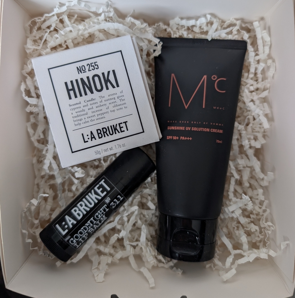 GIFT SET 🎅 L:A Bruket Candle & Lip Balm + MdoC UV Cream Bundle ($136 Value)